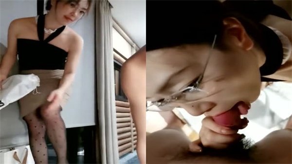 黑丝高跟眼镜骚秘书办公室激情侍奉，被猛男同事操得淫水直流！